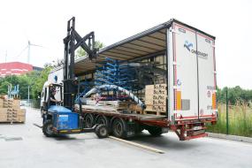 Truck-mounted forklifts