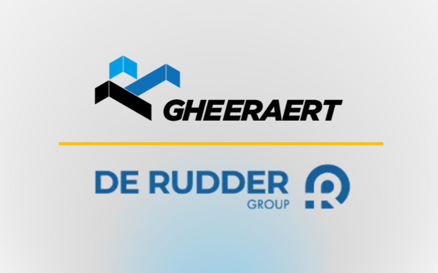 Logo’s van Gheeraert en Group De Rudder
